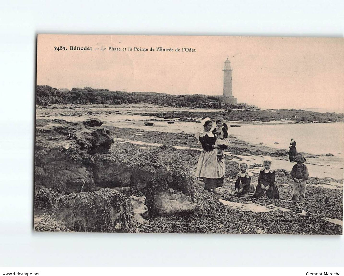 BENODET : Le Phare Et La Pointe De L'Entrée De L'Odet - Très Bon état - Bénodet