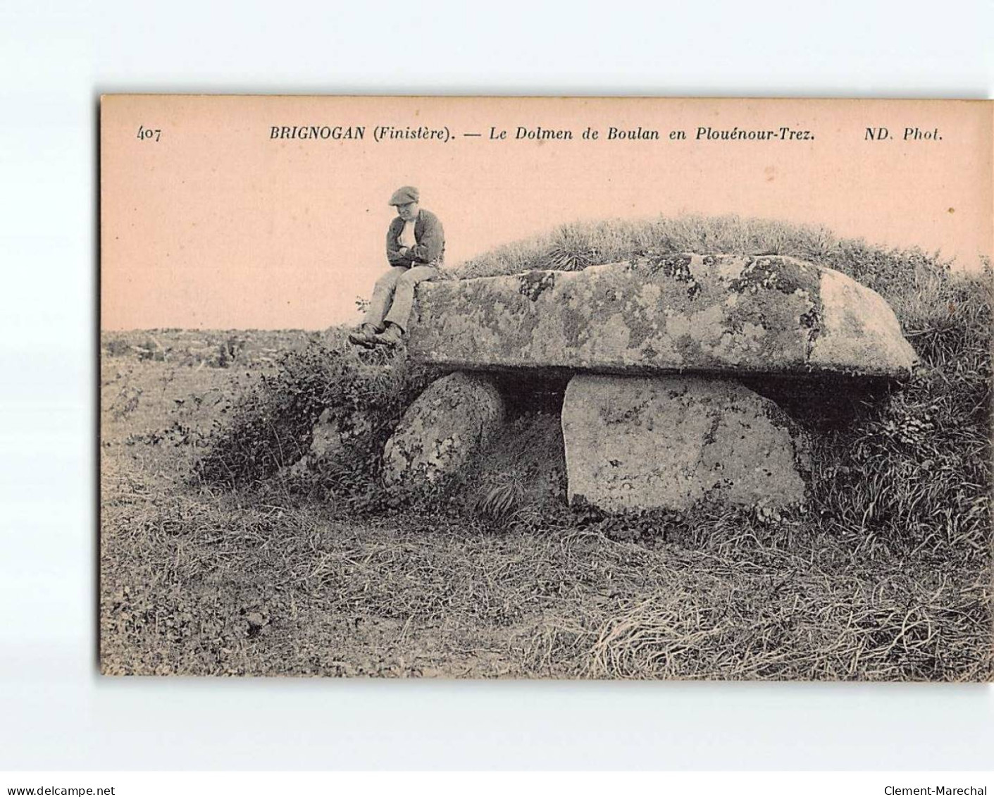 BRIGNOGAN : Le Dolmen De Boulan En Plouénour Trez - Très Bon état - Brignogan-Plage