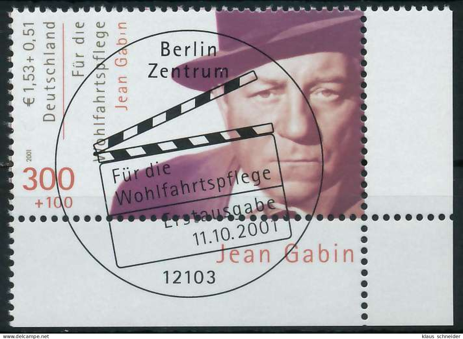 BRD 2001 Nr 2222A ESST Zentrisch Gestempelt ECKE-URE X84D06A - Used Stamps