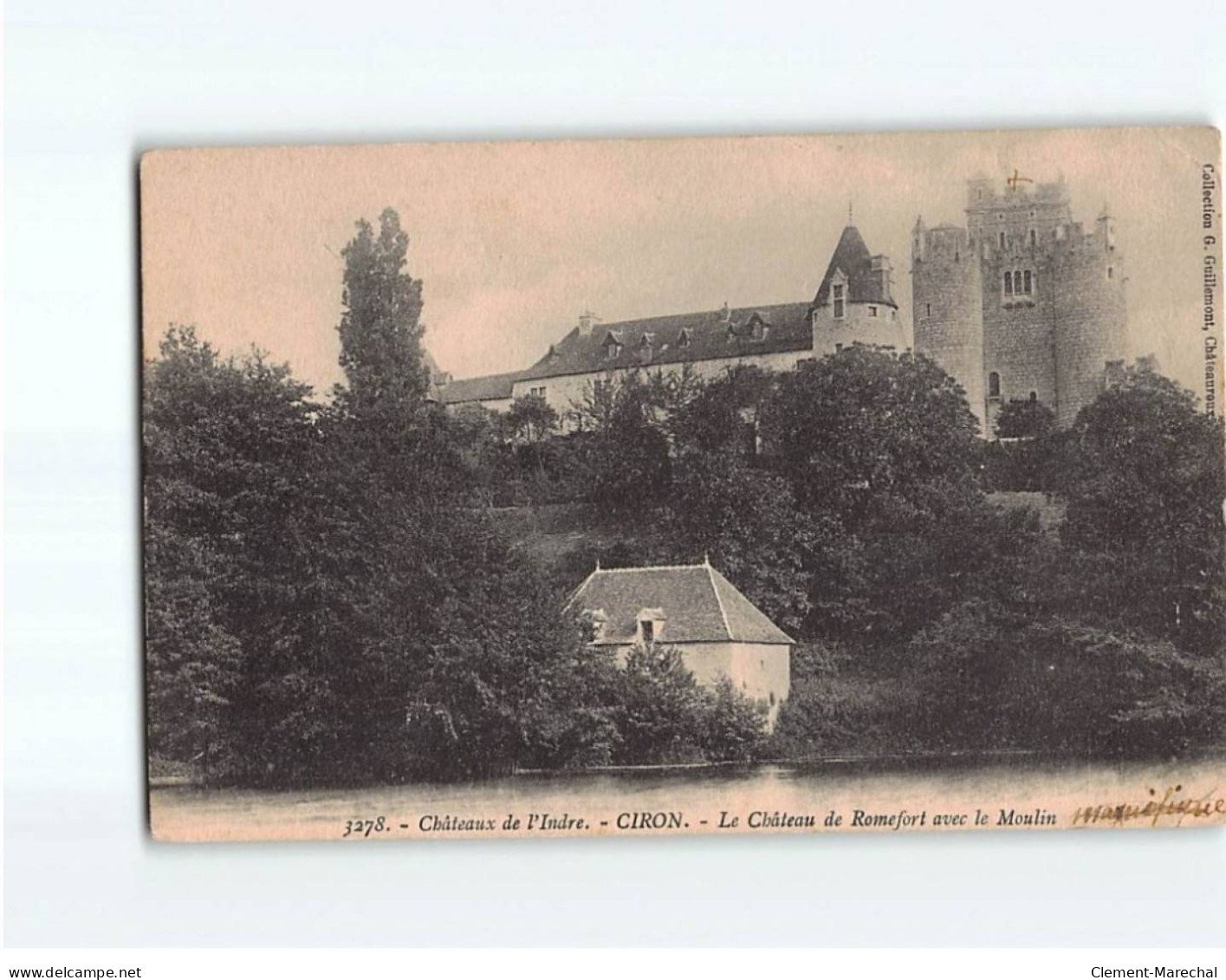 CIRON : Le Château De Romefort Avec Le Moulin - état - Other & Unclassified