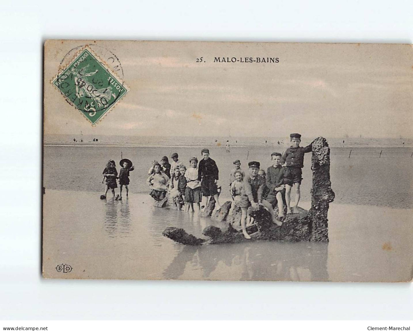 MALO LES BAINS : Sur La Plage - Très Bon état - Andere & Zonder Classificatie