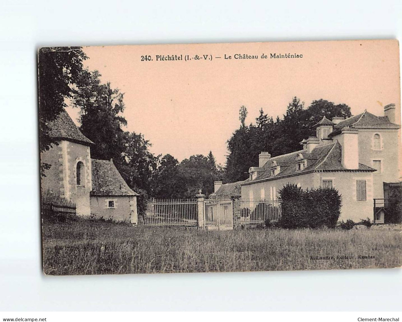 PLECHATEL : Le Château De Mainténiac - Très Bon état - Sonstige & Ohne Zuordnung