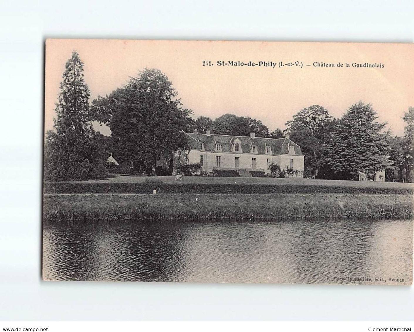 SAINT MALO DE PHILY : Château De La Gaudinelais - Très Bon état - Sonstige & Ohne Zuordnung