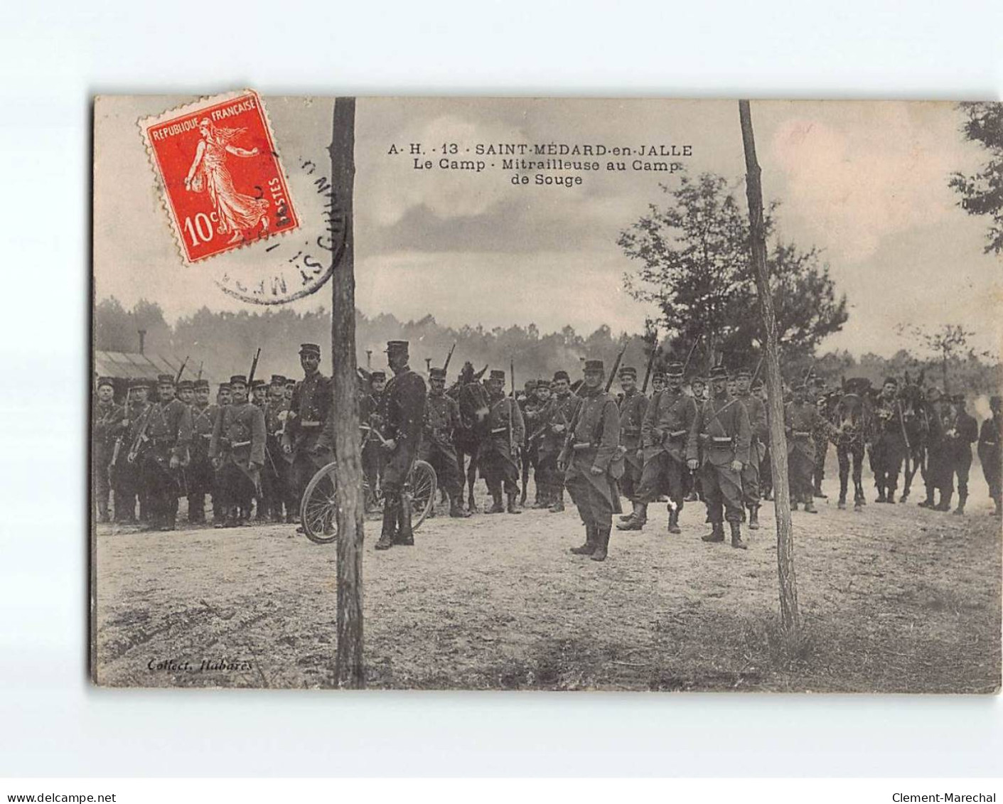 SAINT MEDARD EN JALLE : Le Camp, Mitrailleuse Au Camp De Souge - Très Bon état - Sonstige & Ohne Zuordnung