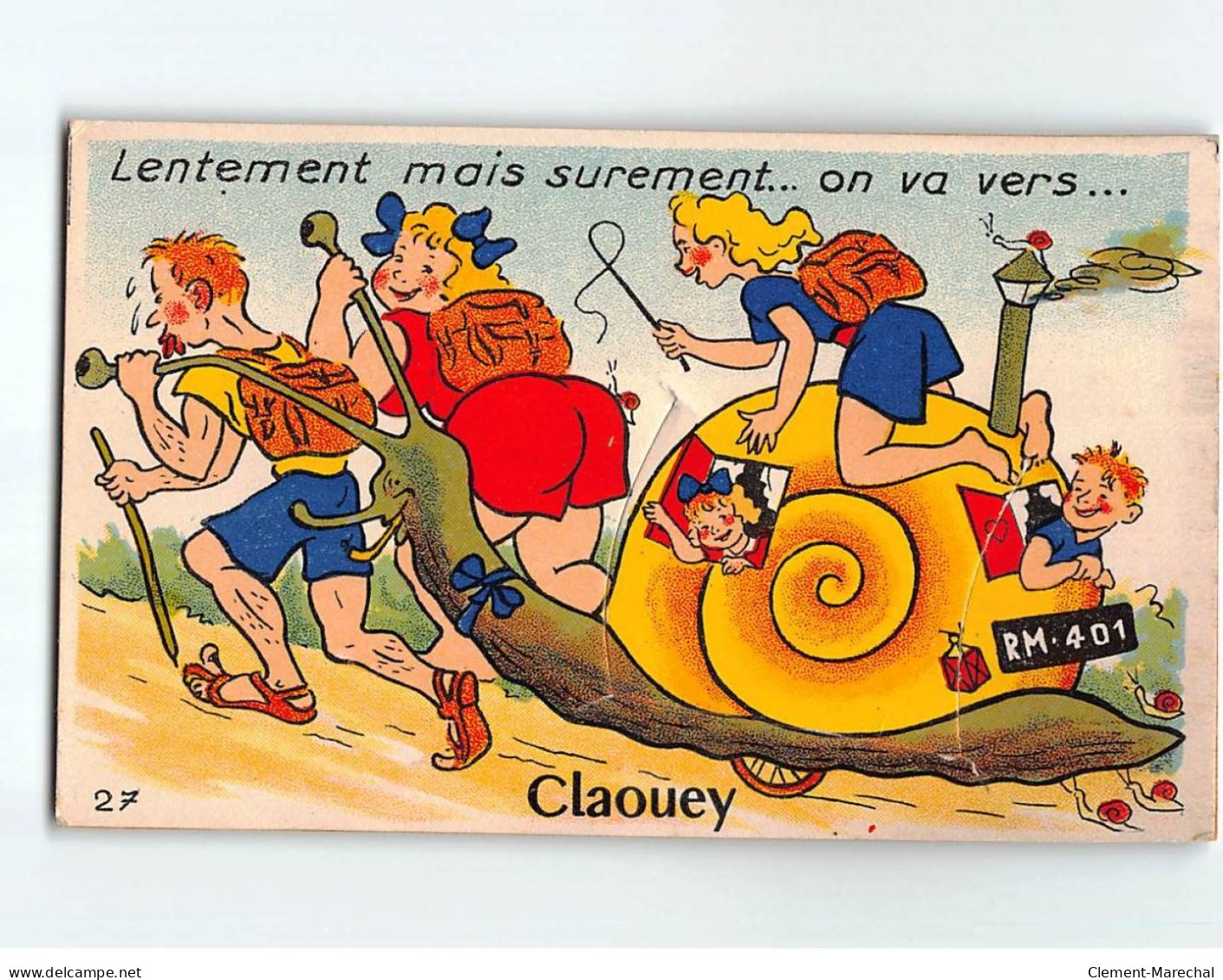 CLAOUEY : Carte Souvenir, Système Dépliant - Très Bon état - Other & Unclassified