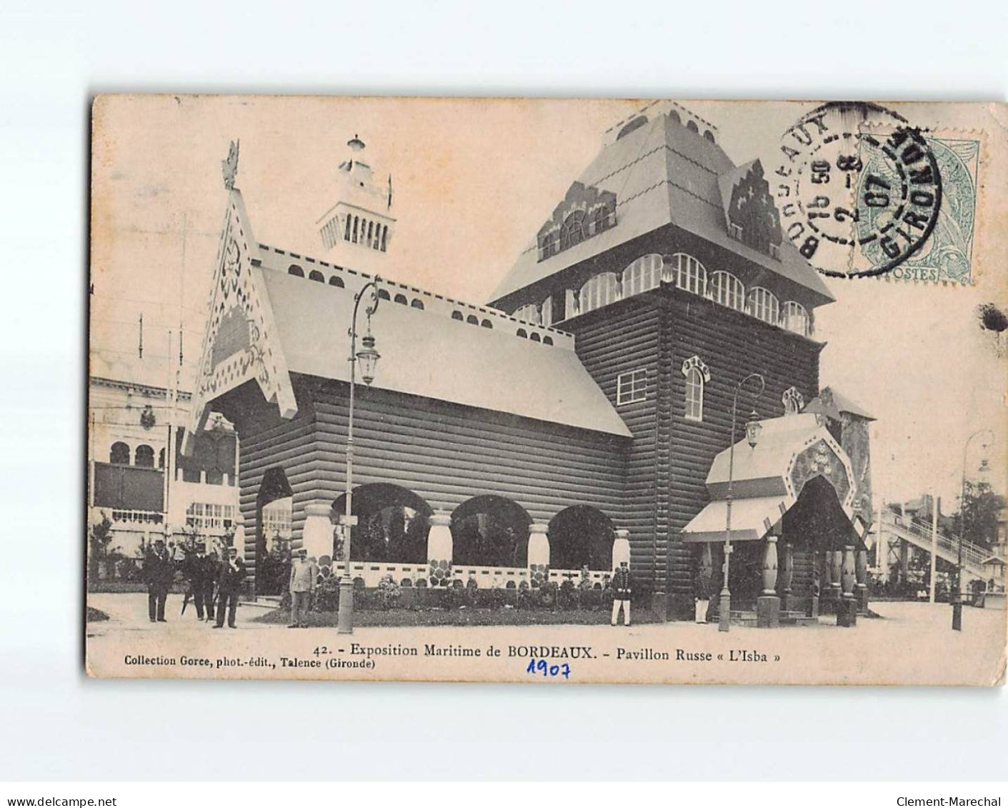 BORDEAUX : Exposition Maritime 1907, Pavillon Russe ""L'Isba"" - Très Bon état - Bordeaux