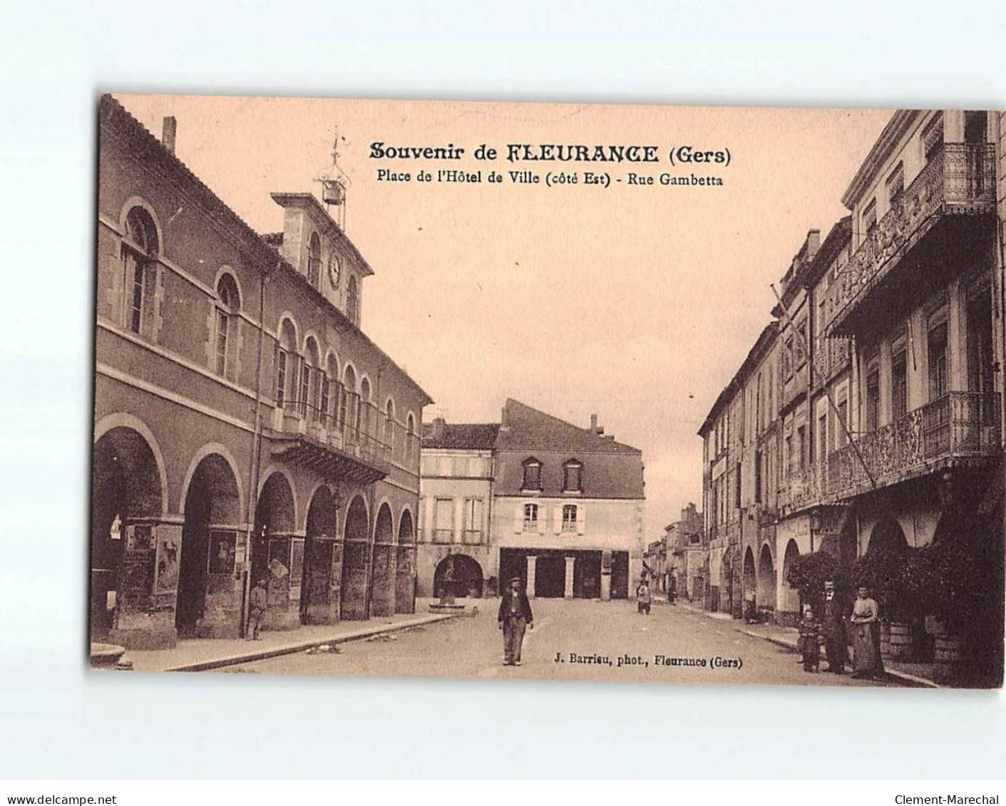 FLEURANCE : Place De L'Hôtel De Ville, Rue Gambetta - Très Bon état - Fleurance