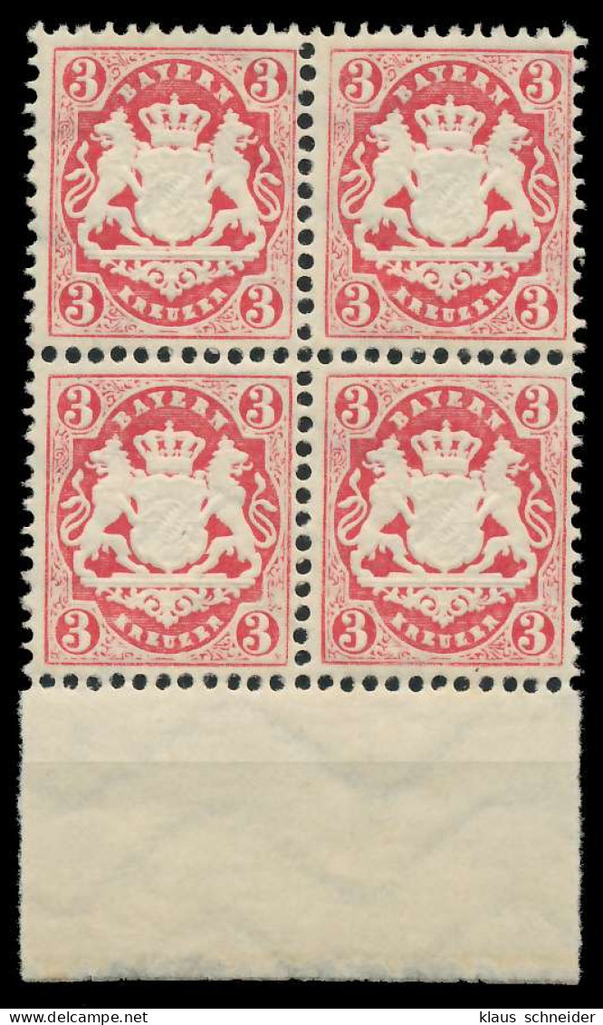 BAYERN WAPPEN-AUSGABE 1875 Nr 33 Postfrisch VIERERBLOCK X86F3FE - Nuevos