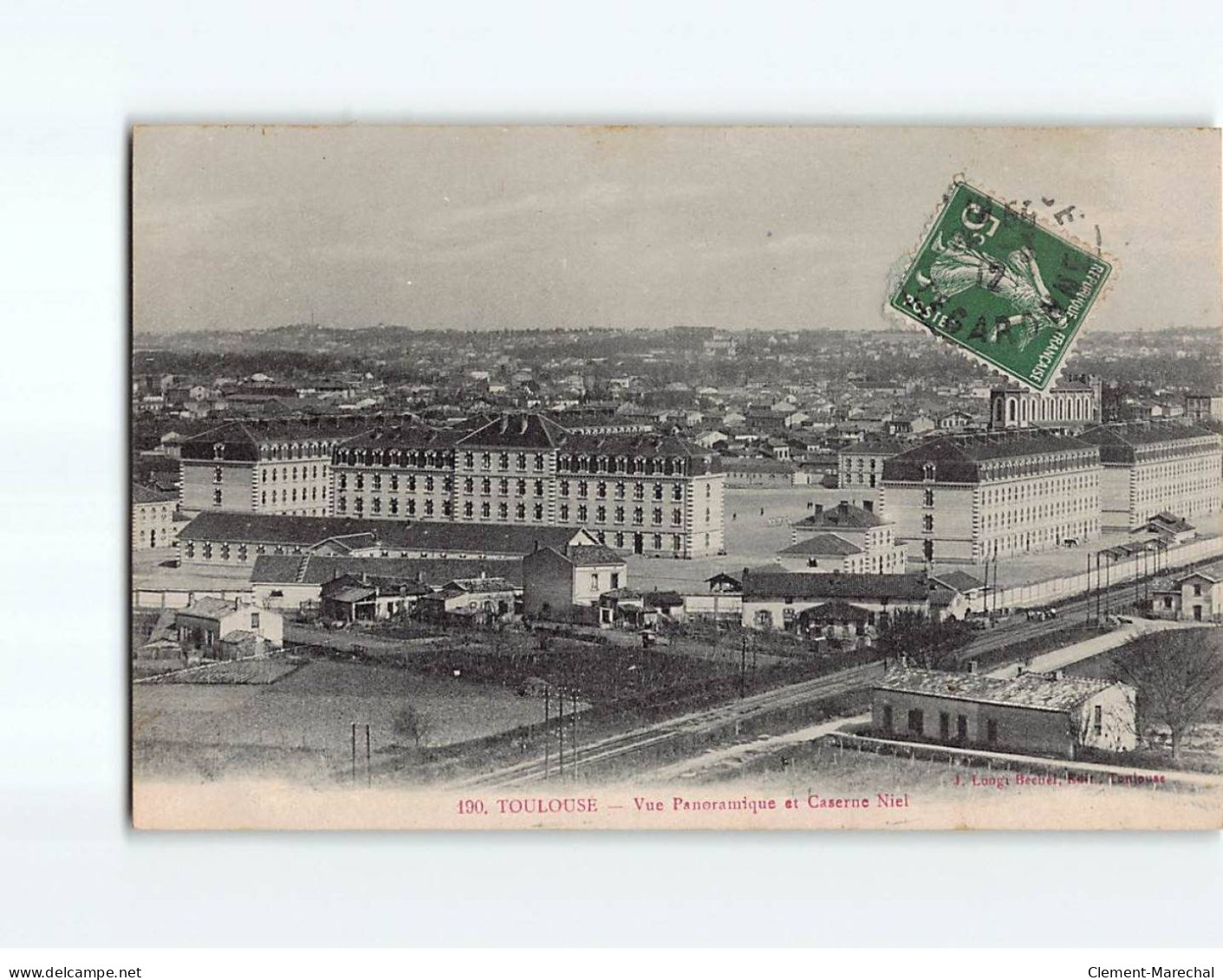 TOULOUSE : Vue Panoramique Et Caserne Niel - Très Bon état - Toulouse