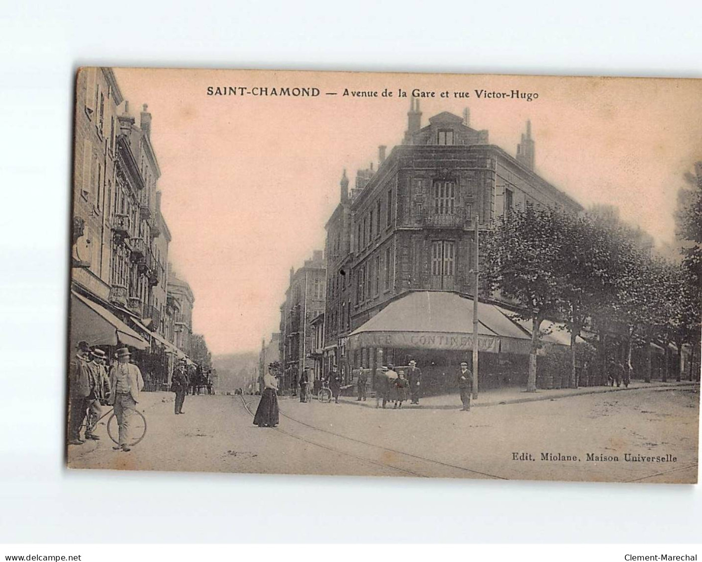 SAINT CHAMOND : Avenue De La Gare Et Rue Victor-Hugo - Très Bon état - Saint Chamond