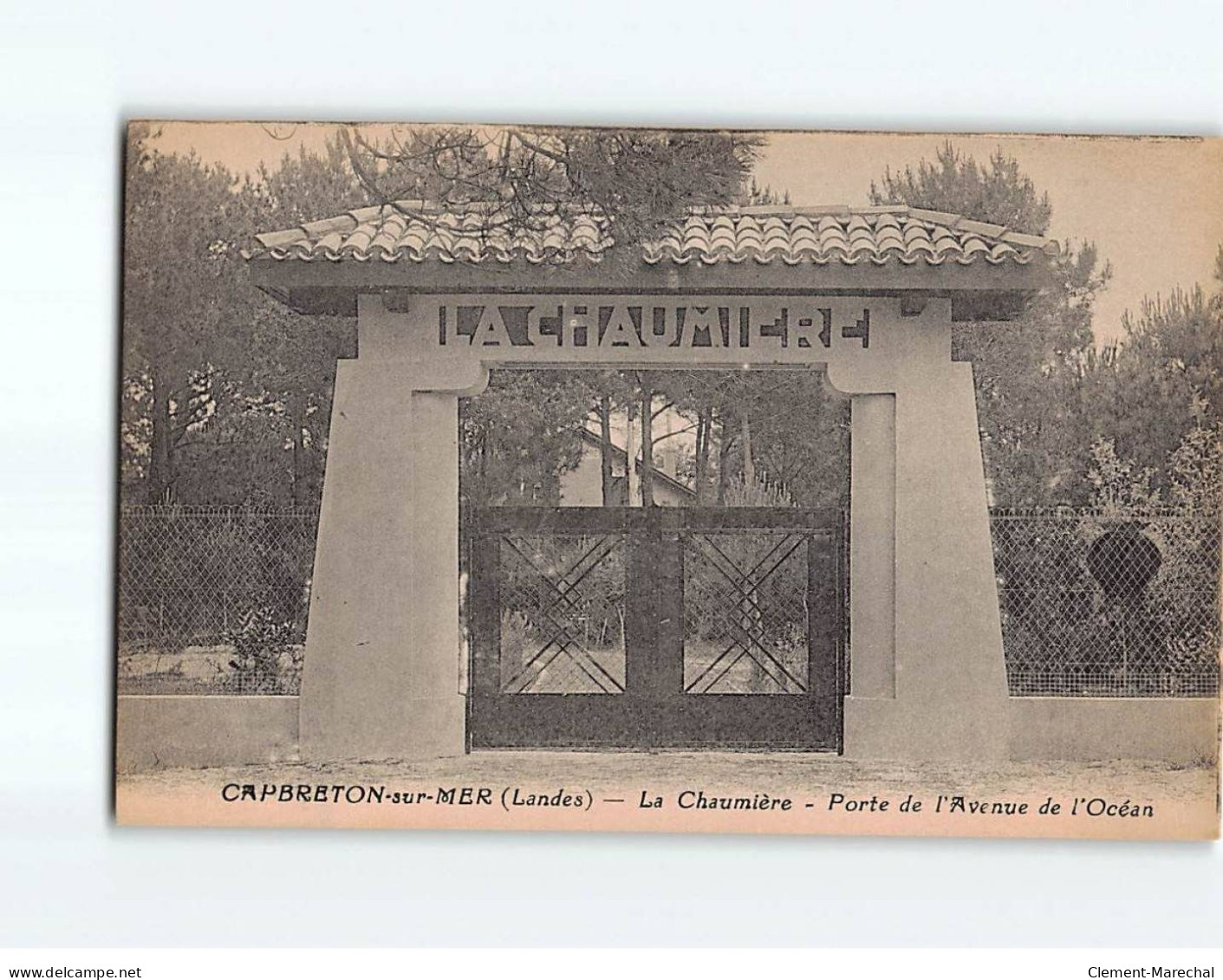 CAPBRETON : La Chaumière, Porte De L'Avenue De L'Océan - Très Bon état - Capbreton