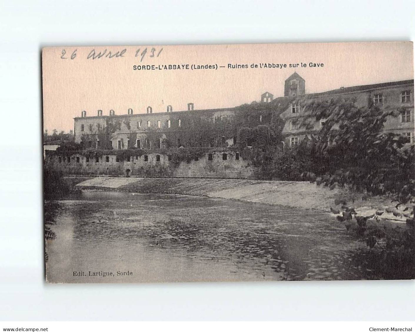 SORDE L'ABBAYE : Ruines De L'Abbaye Sur Le Gave - Très Bon état - Otros & Sin Clasificación