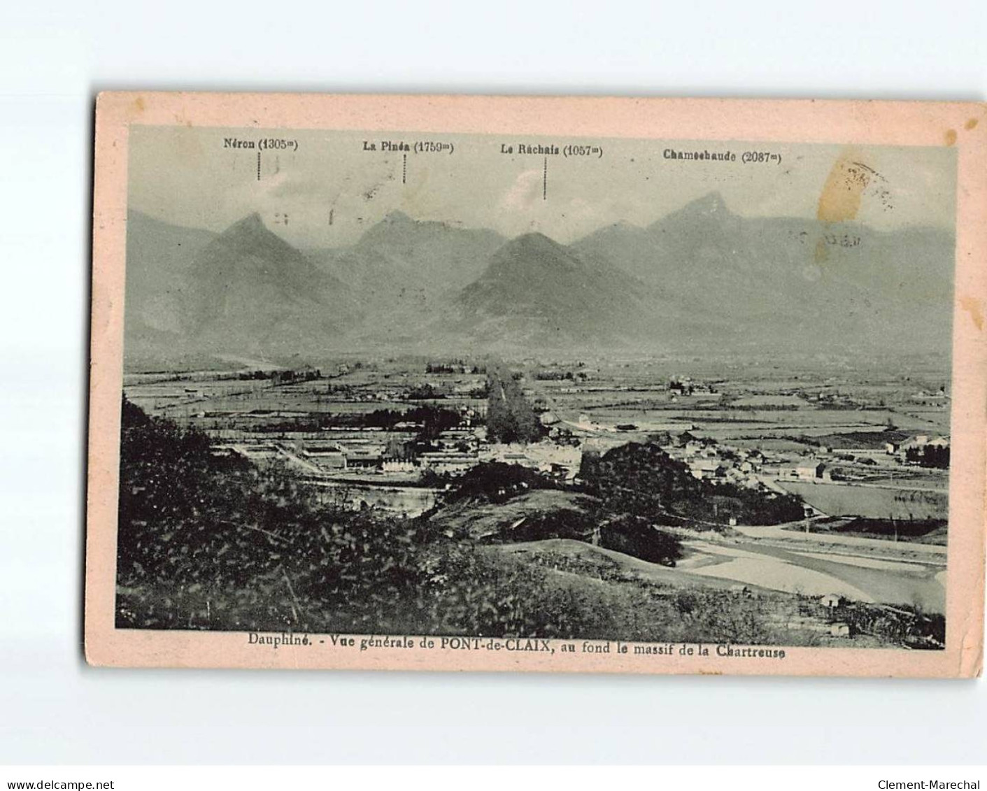 PONT DE CLAIX : Vue Générale, Au Fond, Le Massif De La Chartreuse - état - Sonstige & Ohne Zuordnung