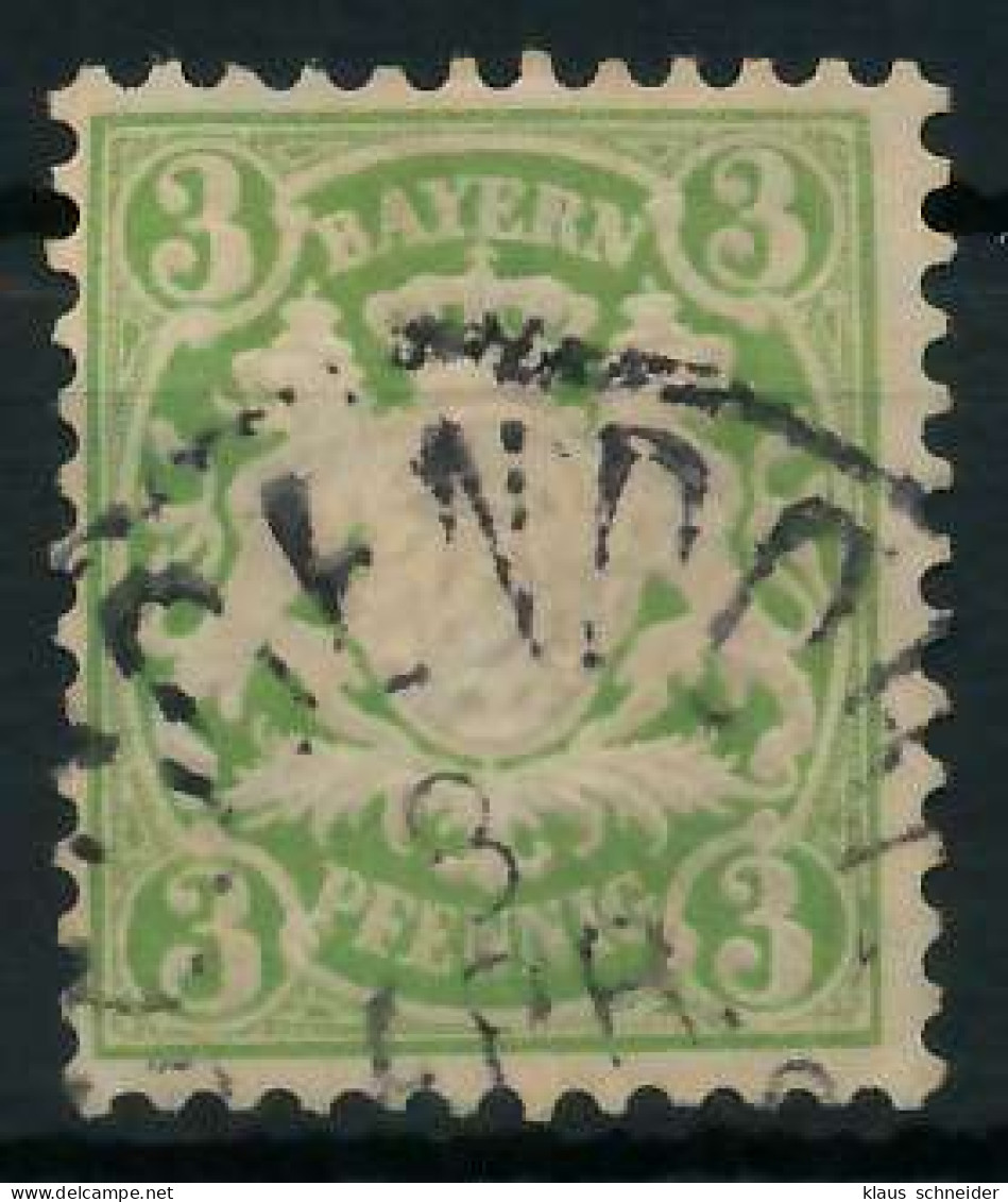 BAYERN WAPPEN-AUSGABE 1876-1911 Nr 37b Gestempelt X89008E - Used