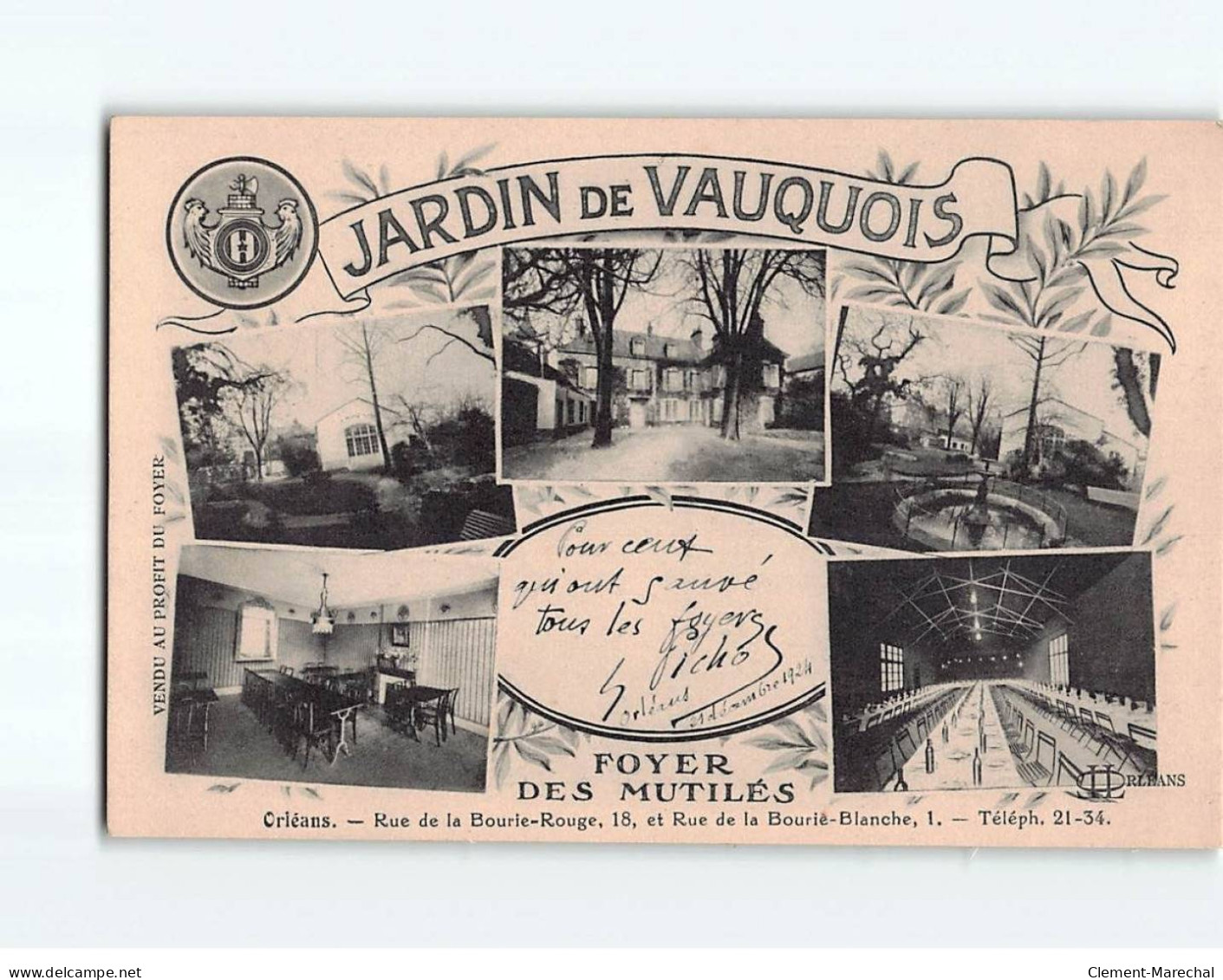 Jardin De VAUQUOIS, Foyer Des Mutilés - Très Bon état - Other & Unclassified