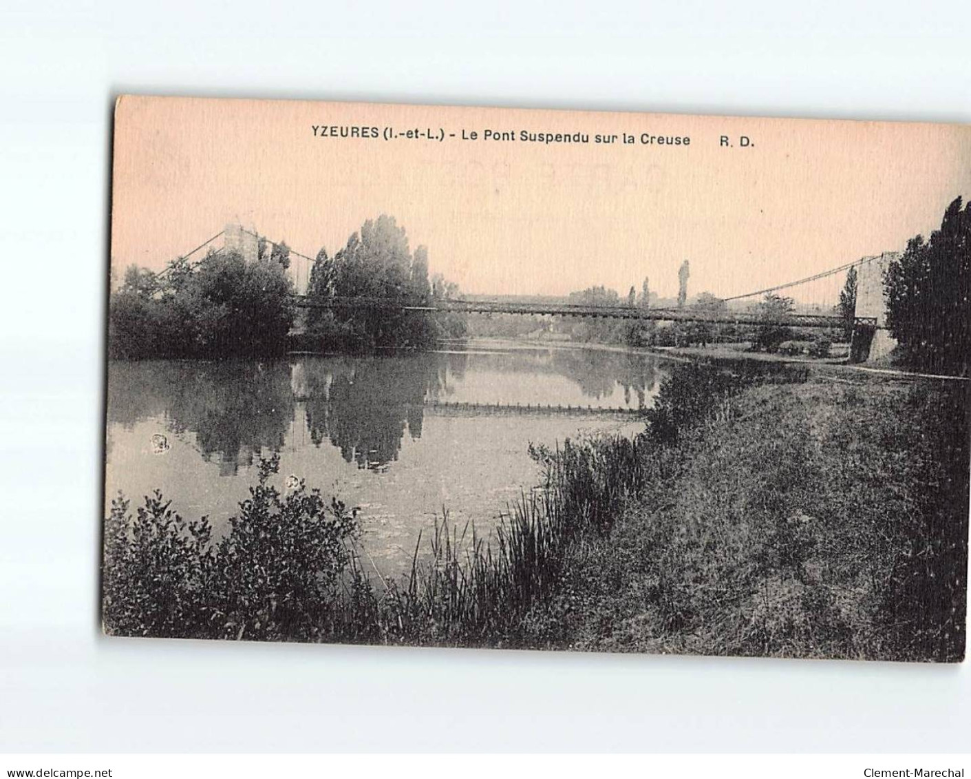 YZEURES : Le Pont Suspendu Sur La Creuse - Très Bon état - Sonstige & Ohne Zuordnung