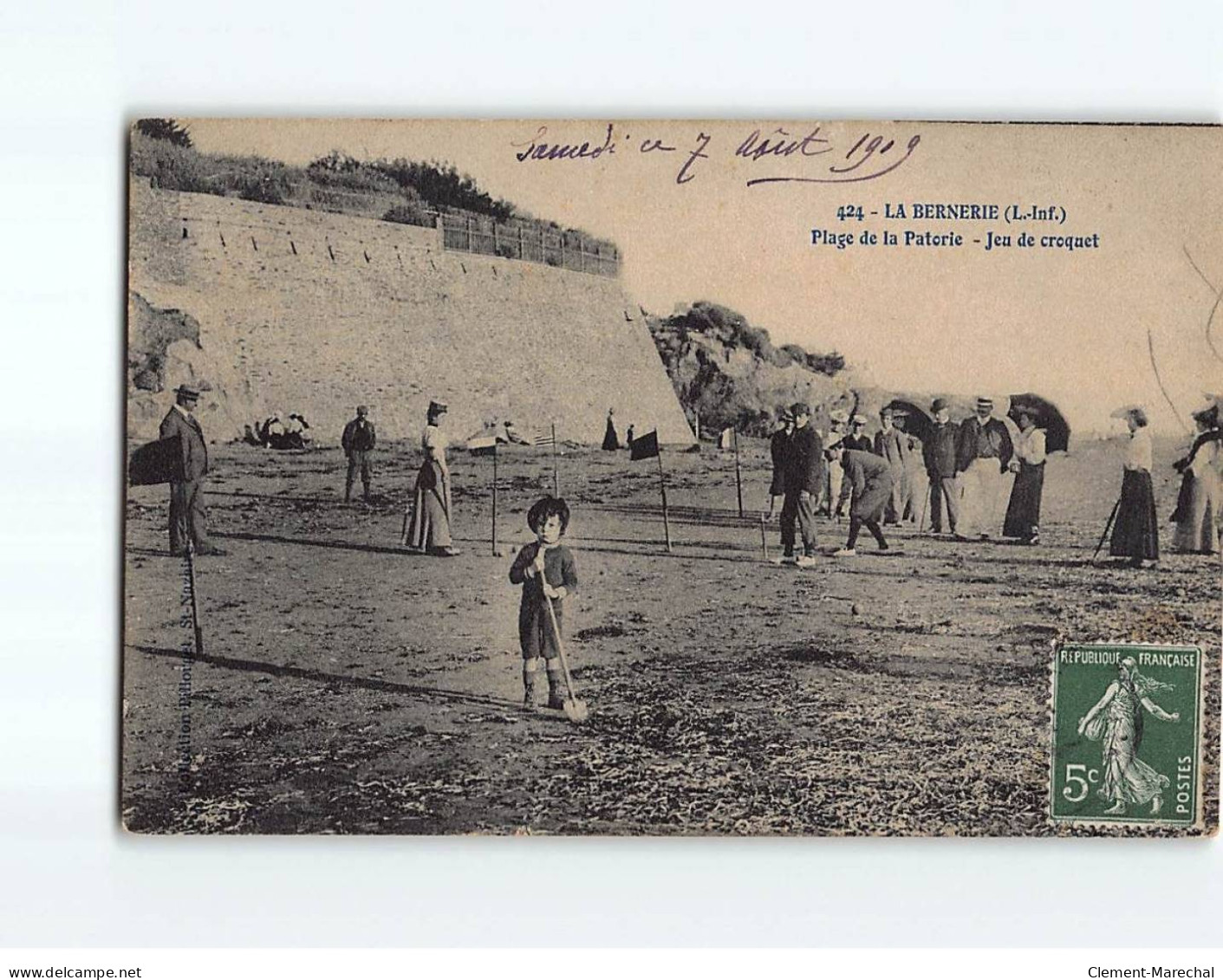 LA BERNERIE : Plage De La Patorie, Jeu De Croquet - Très Bon état - La Bernerie-en-Retz