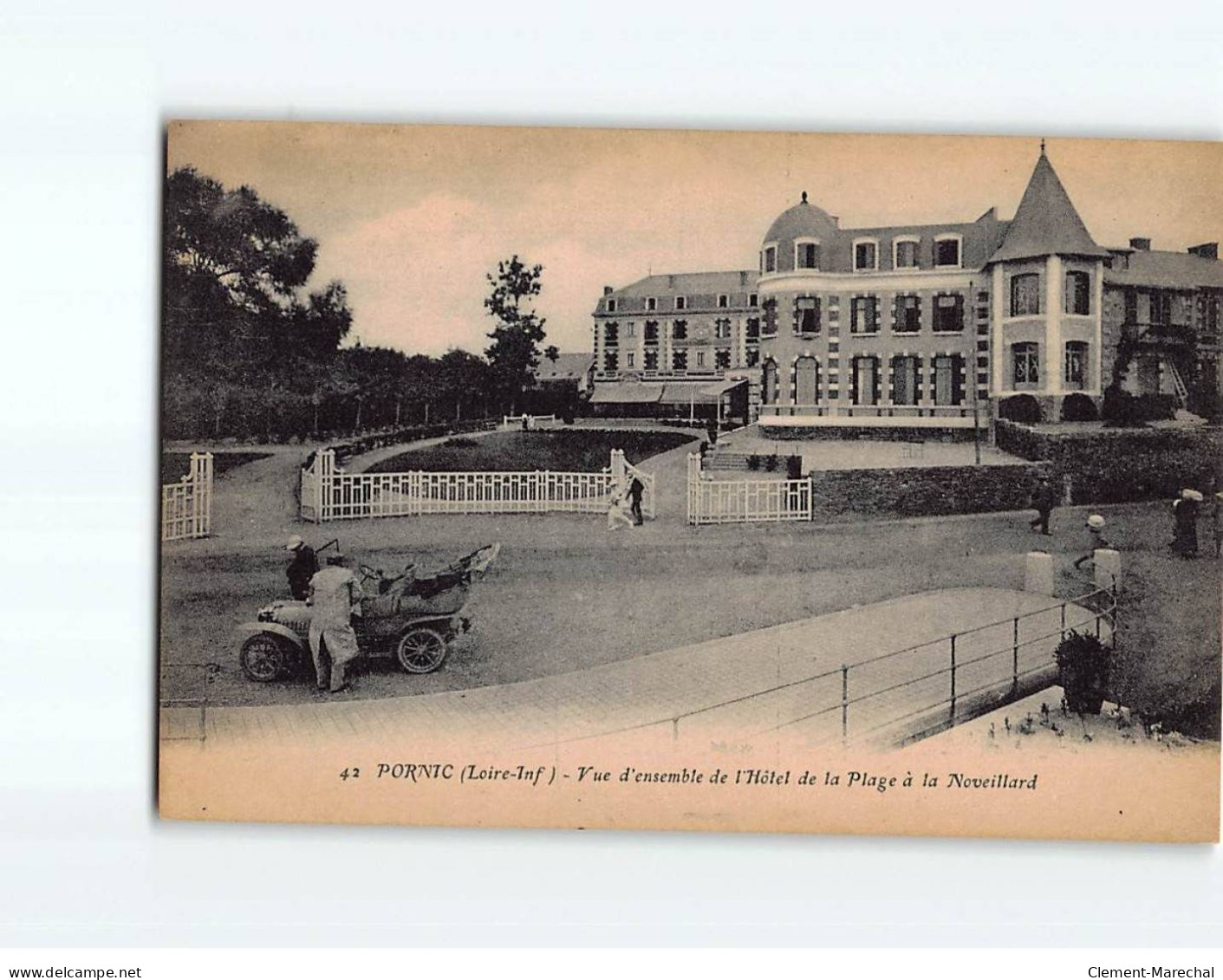 PORNIC : Vue D'ensemble De L'Hôtel De La Plage à La Noveillard - Très Bon état - Pornic