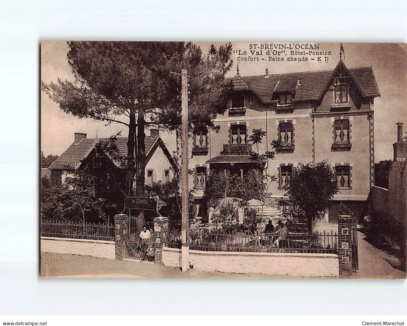 SAINT BREVIN L'OCEAN : ""Le Val D'Or"", Hôtel-Pension - Très Bon état - Saint-Brevin-l'Océan