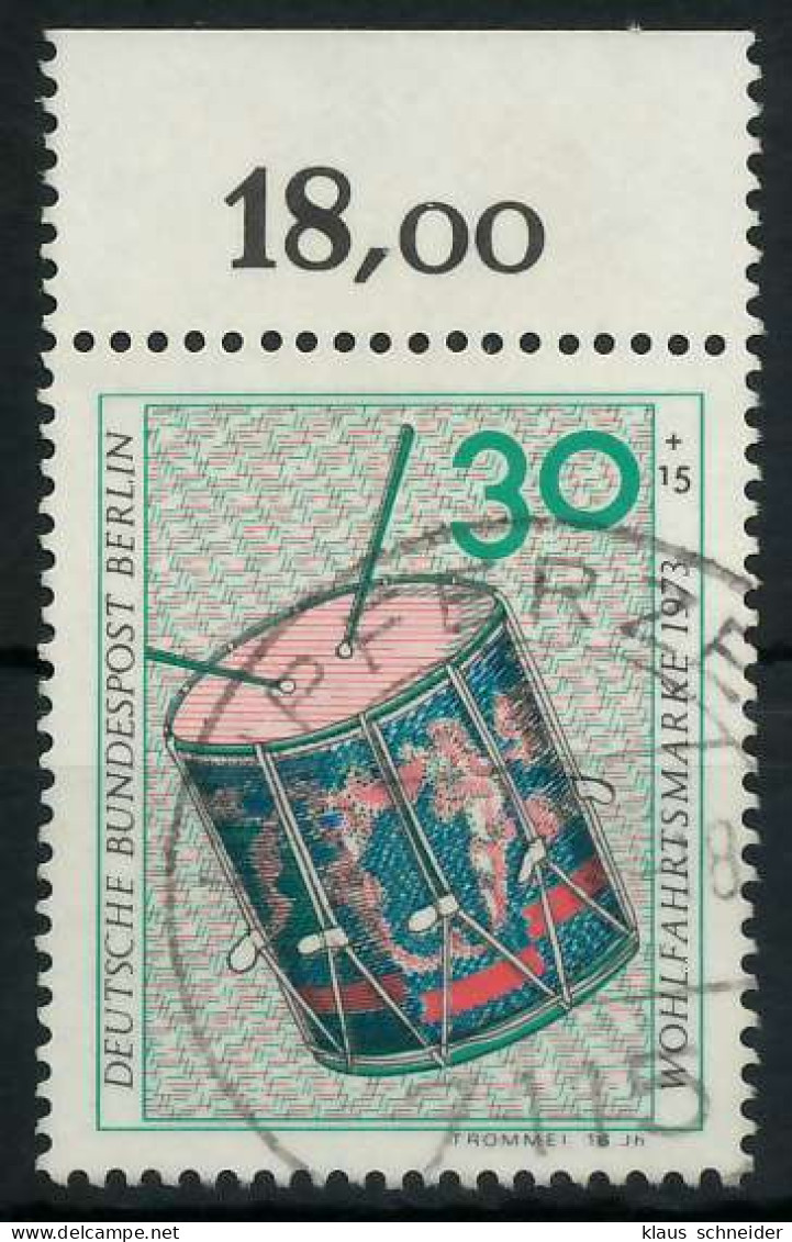 BERLIN 1973 Nr 460 Zentrisch Gestempelt ORA X91D7B2 - Used Stamps