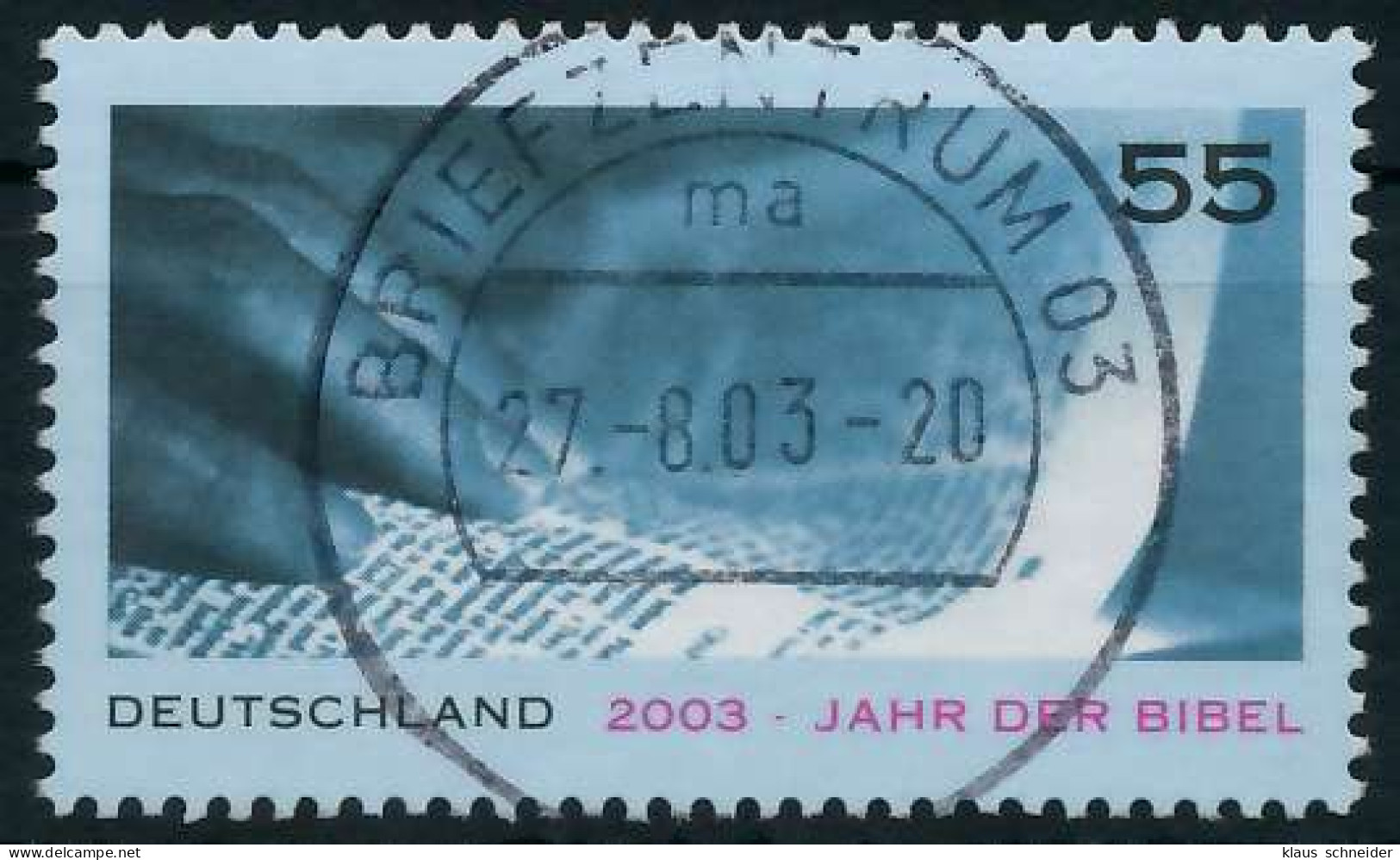 BRD 2003 Nr 2312 Zentrisch Gestempelt X9362D2 - Used Stamps