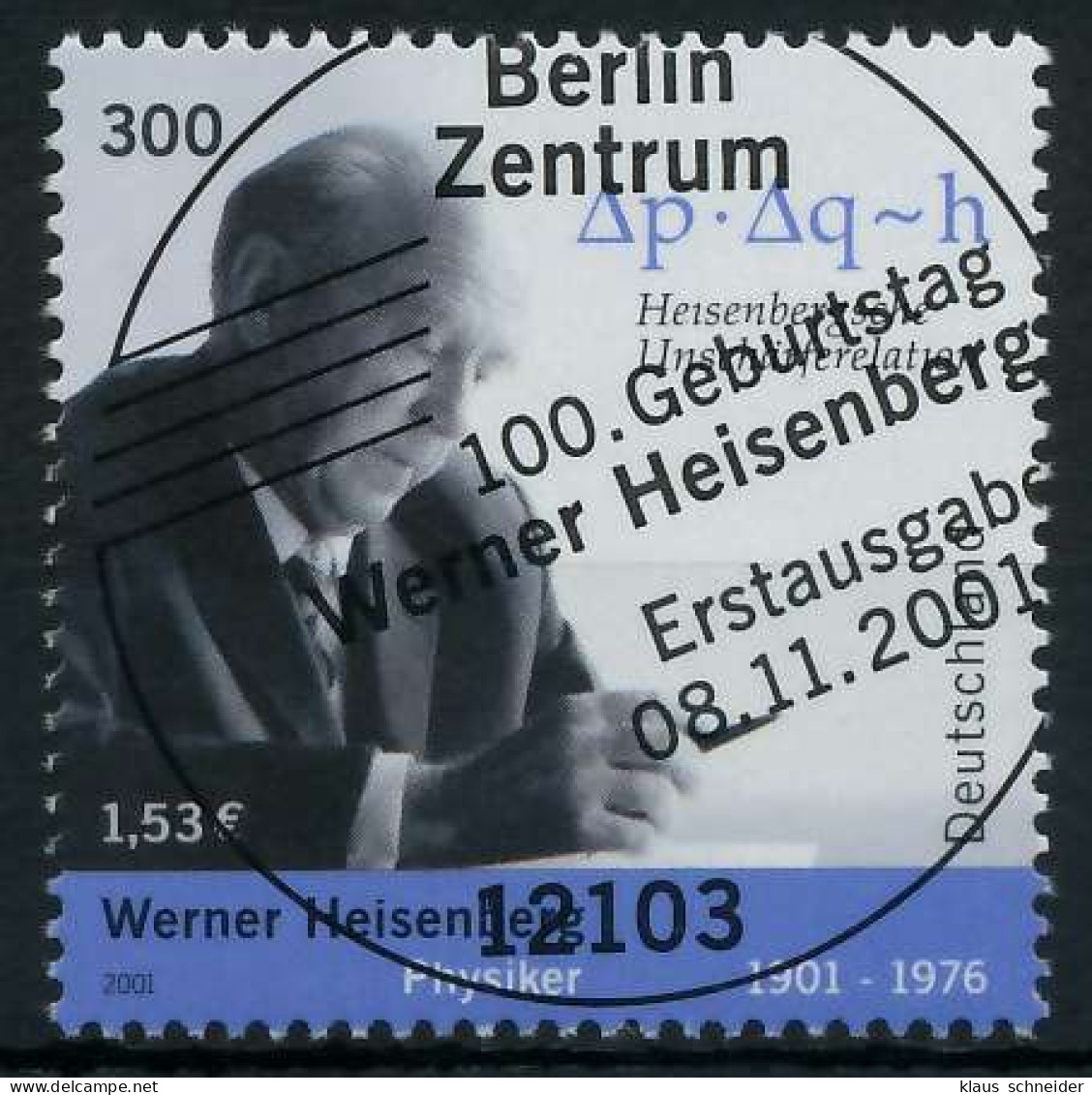 BRD 2001 Nr 2228 ESST Zentrisch Gestempelt X936572 - Used Stamps