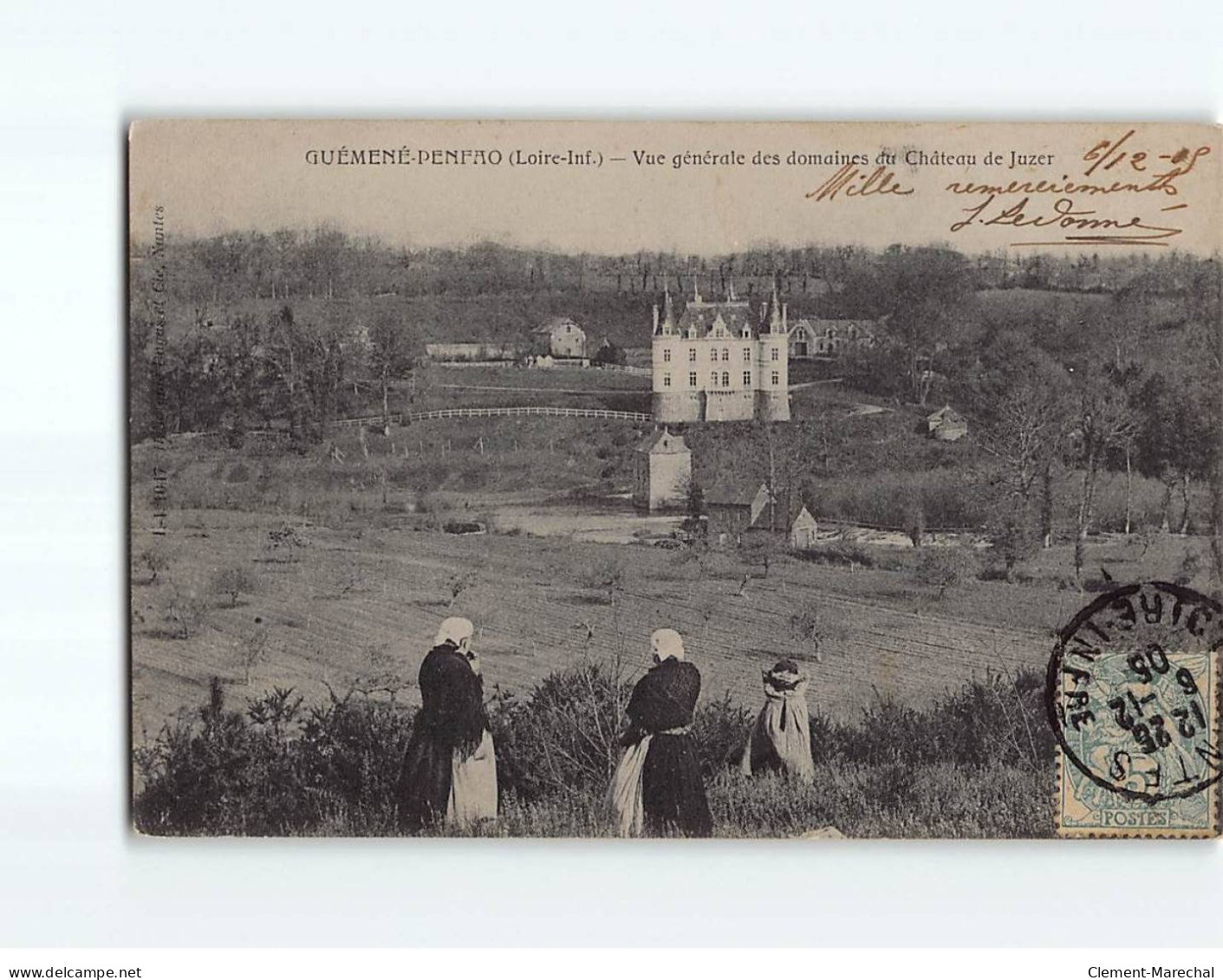 GUEMENE PENFAO : Vue Générale Des Domaines Du Château De Juzer - Très Bon état - Guémené-Penfao