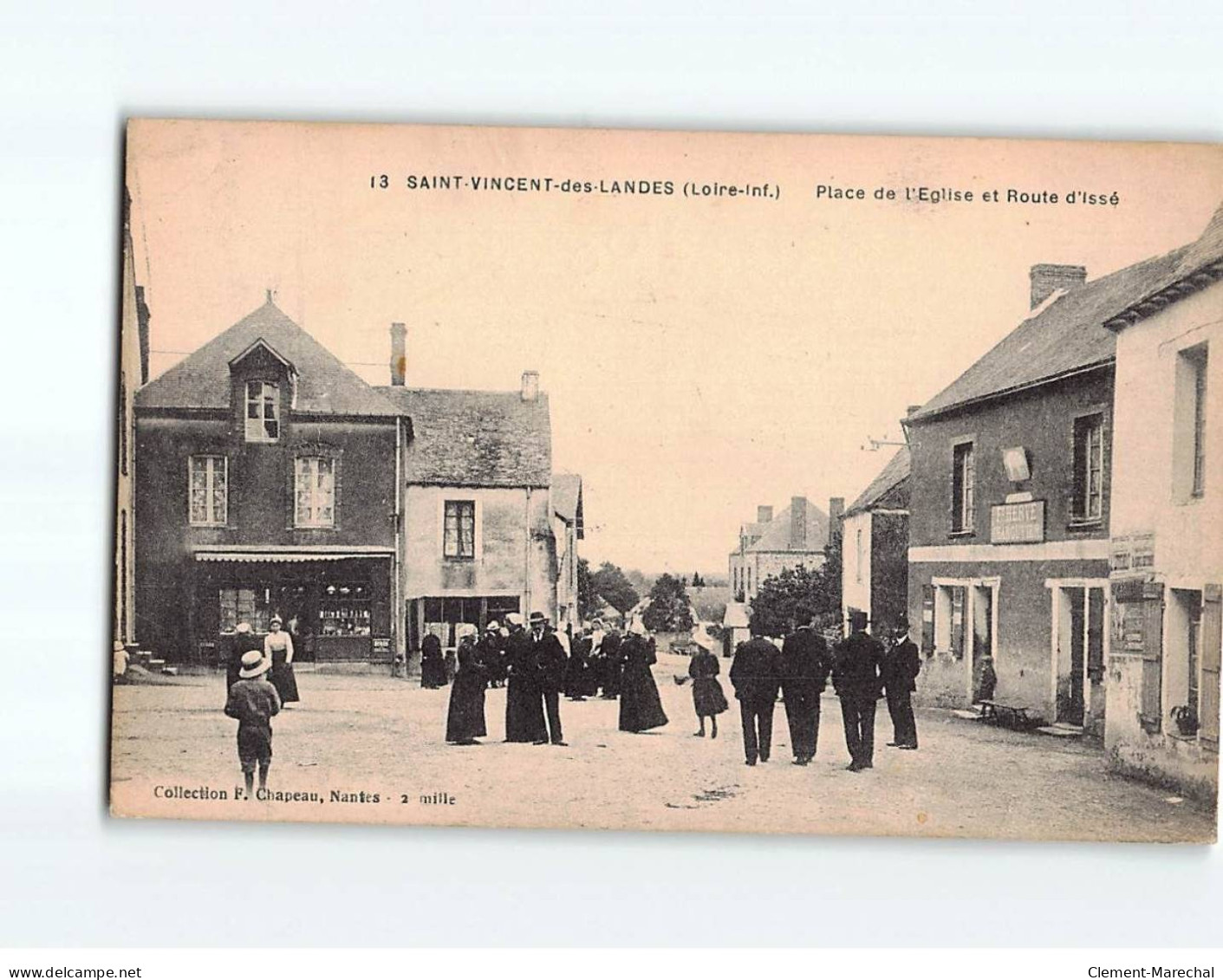 SAINT VINCENT DES LANDES : Place De L'Eglise Et Route D'Issé - état - Andere & Zonder Classificatie