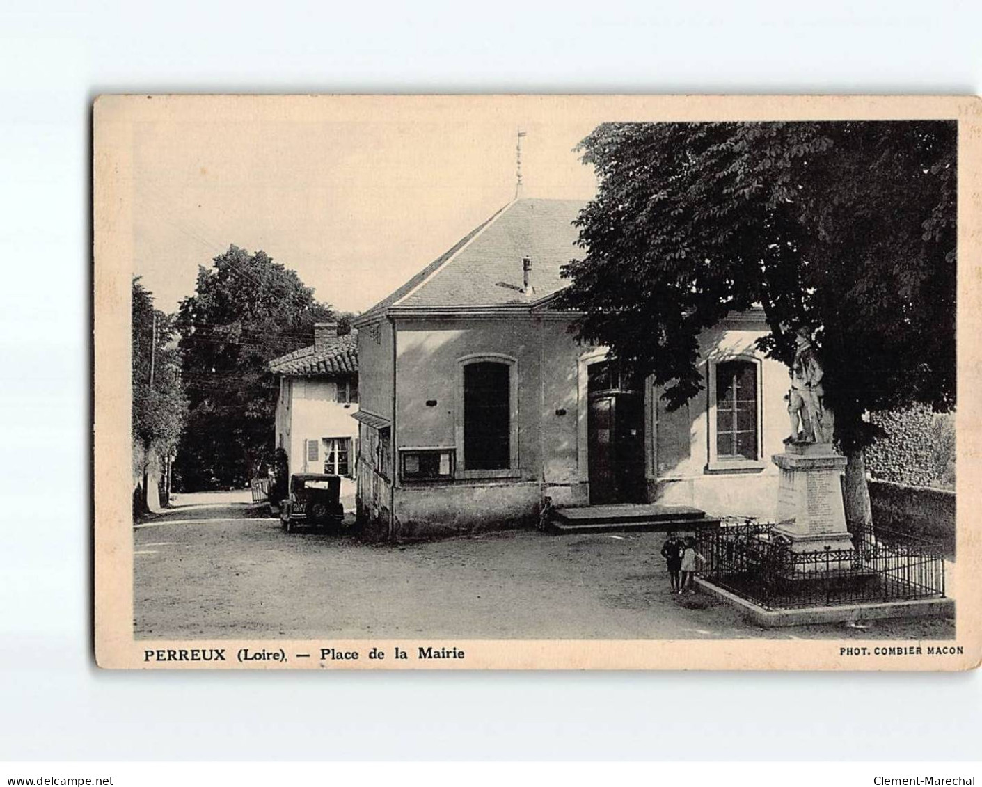 PERREUX : Place De La Mairie - état - Otros & Sin Clasificación