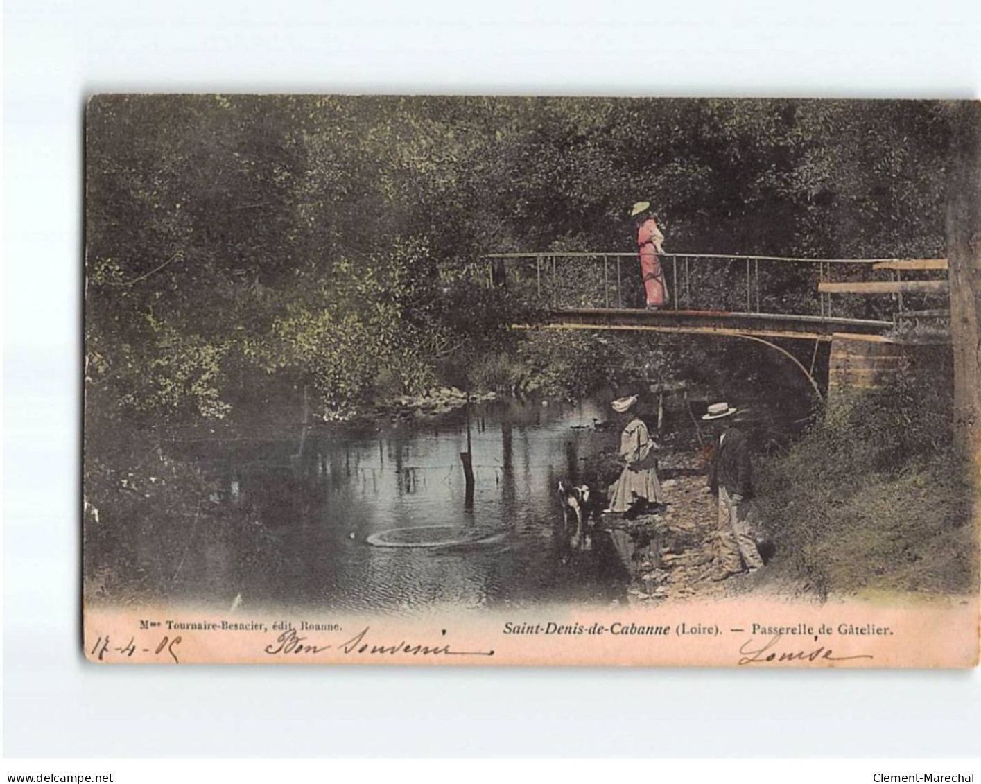 SAINT DENIS DE CABANNE : Passerelle De Gâtelier - Très Bon état - Andere & Zonder Classificatie