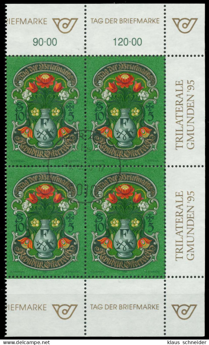 ÖSTERREICH 1995 Nr 2158 Gestempelt VIERERBLOCK ECKE-ORE X246446 - Gebraucht