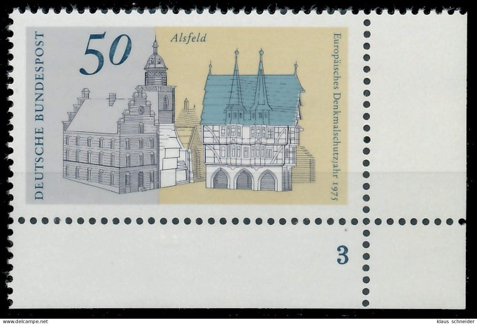 BRD BUND 1975 Nr 860 Postfrisch FORMNUMMER 3 X3D6C52 - Unused Stamps