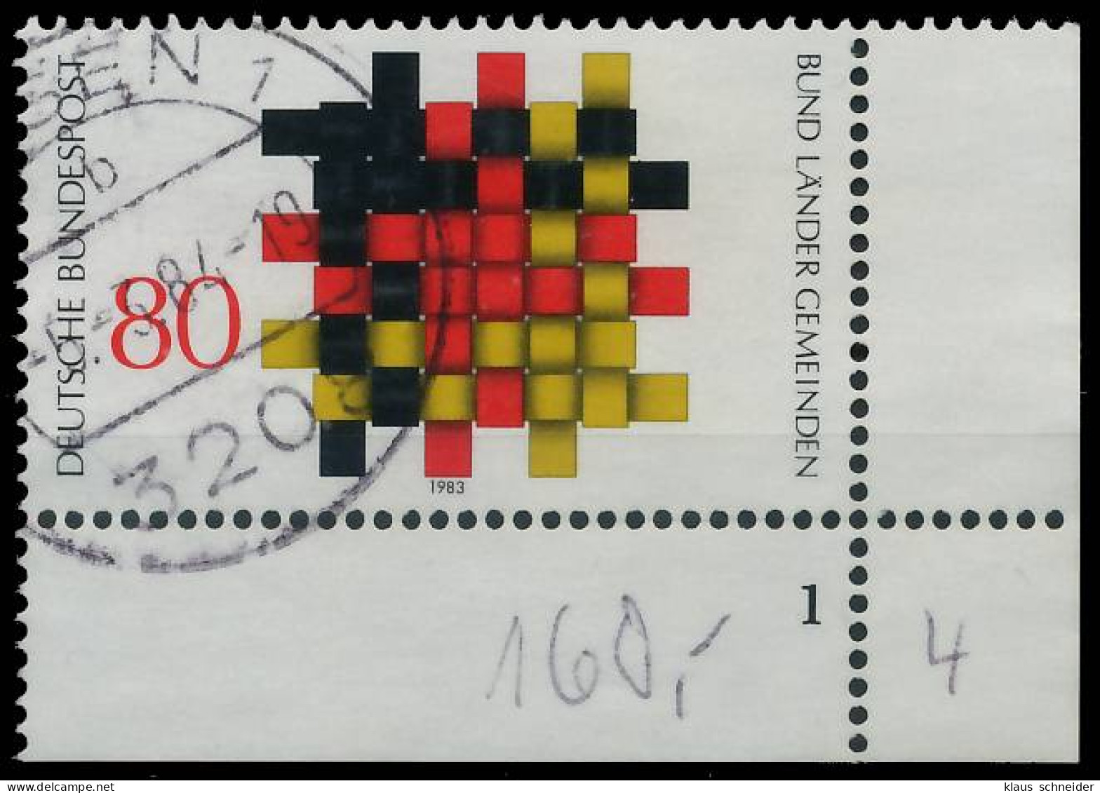 BRD BUND 1983 Nr 1194 Gestempelt FORMNUMMER 1 X57C95E - Oblitérés