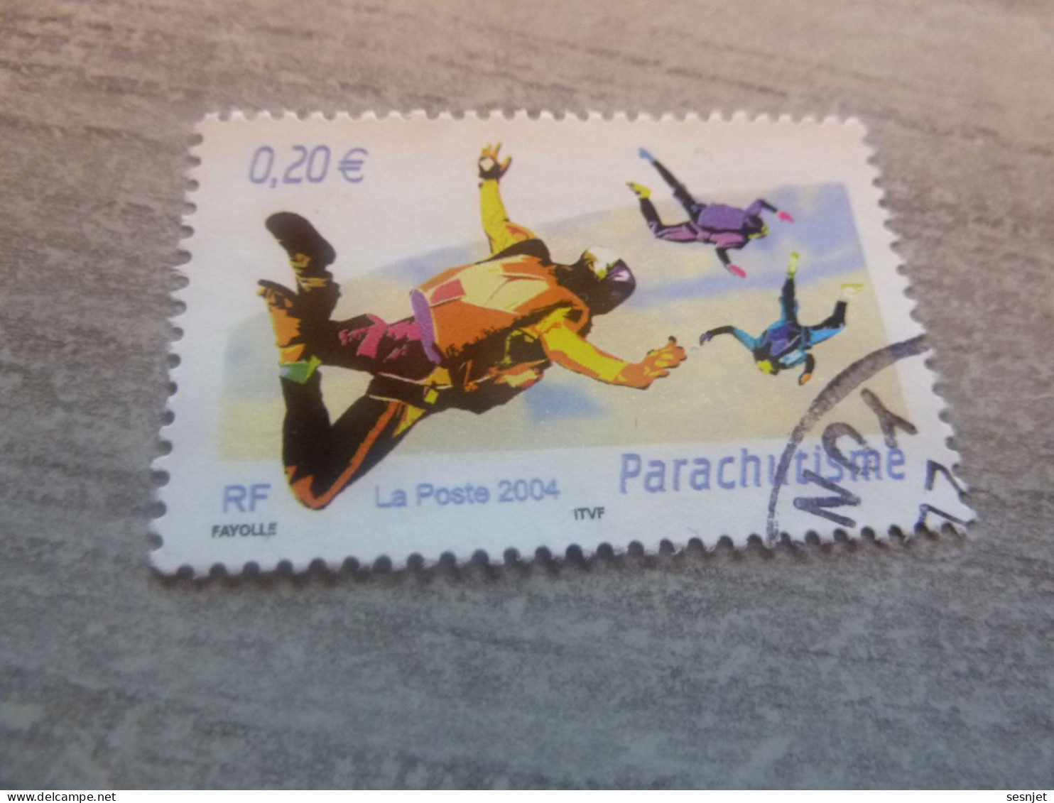 Sports De Glisse - Parachutisme - 0.20 €  - Yt 3692 - Multicolore - Oblitéré - Année 2004 - - Fallschirmspringen