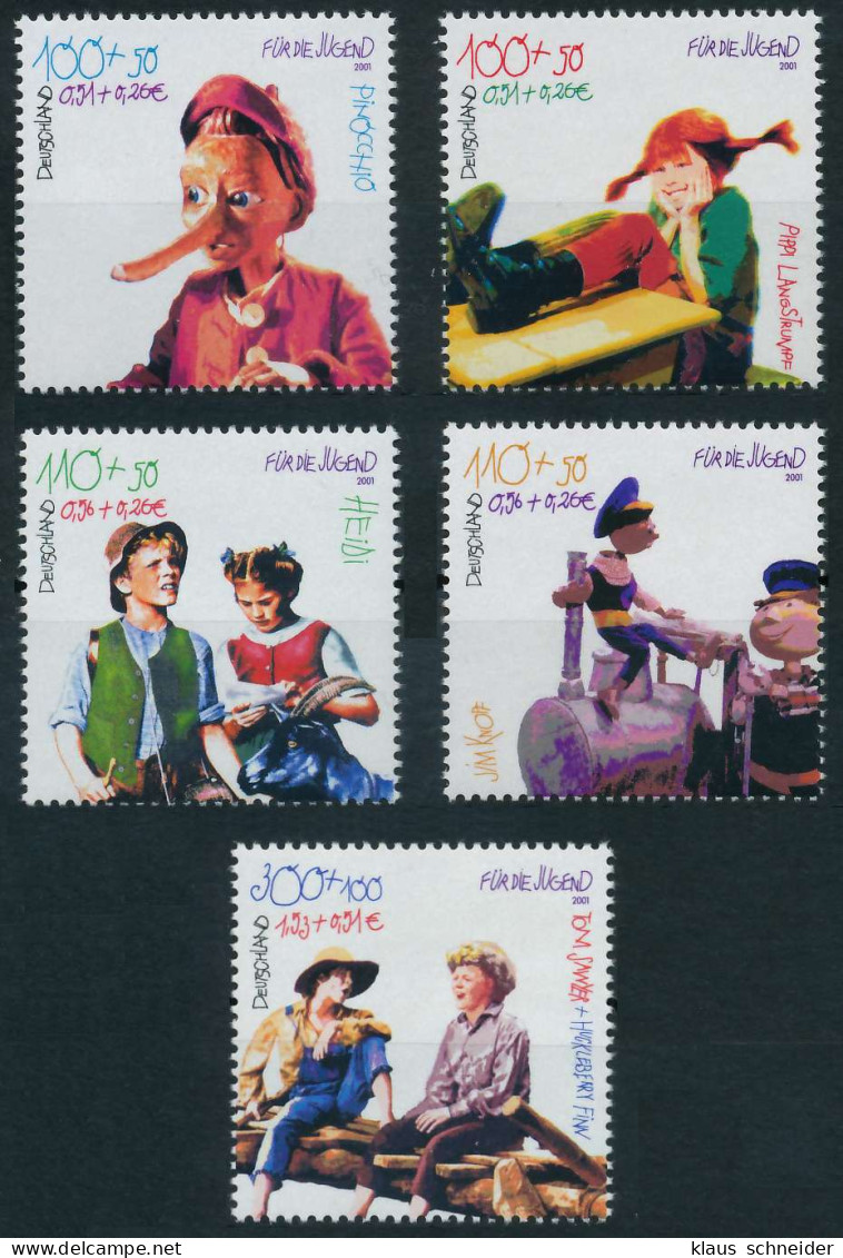 BRD BUND 2001 Nr 2190-2194 Postfrisch S244776 - Unused Stamps