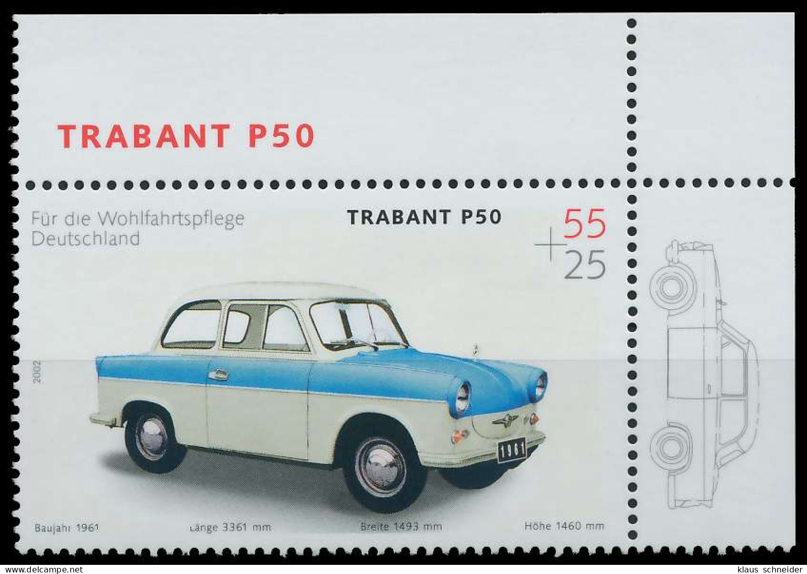 BRD BUND 2002 Nr 2290 Postfrisch ECKE-ORE X6121BE - Unused Stamps