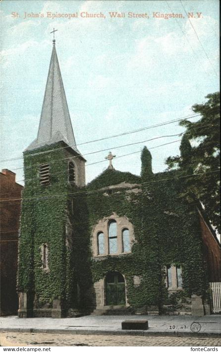 11322436 Kingston_New_York St Johns Episcopal Church Wall Street - Andere & Zonder Classificatie