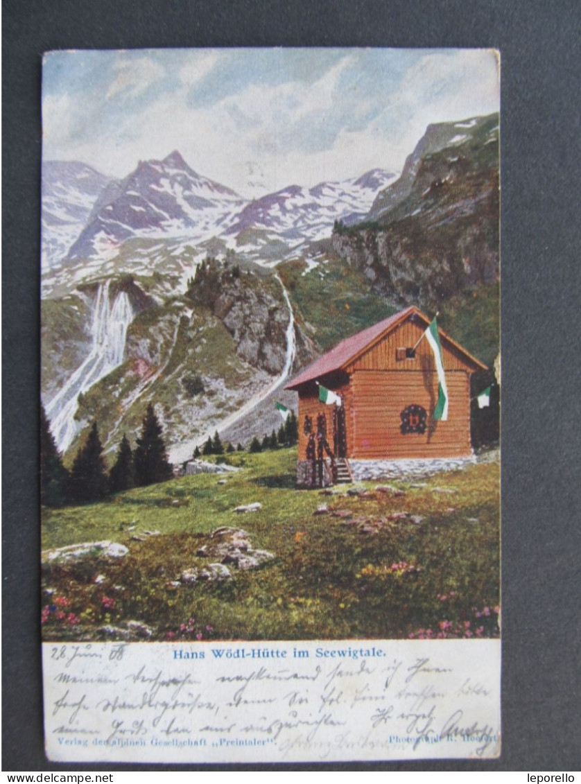 AK Hans Wödl Hütte Seewigtale Gössenberg 1910   /// D*59614 - Sonstige & Ohne Zuordnung