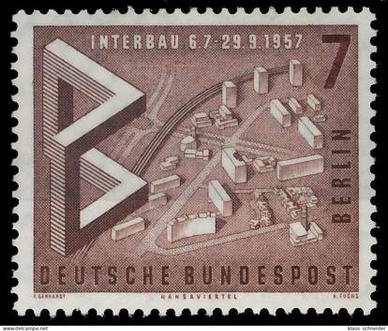 BERLIN 1957 Nr 160 Postfrisch S264082 - Unused Stamps