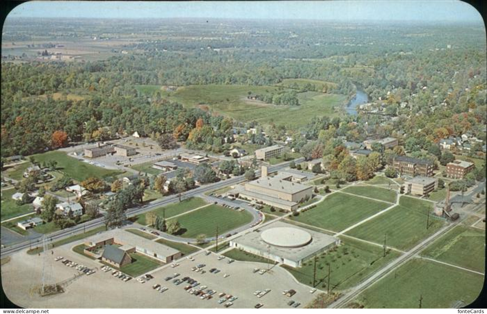 11322420 Goshen_Indiana Aerial View Showing Part Of The Campus Of Goshen College - Andere & Zonder Classificatie