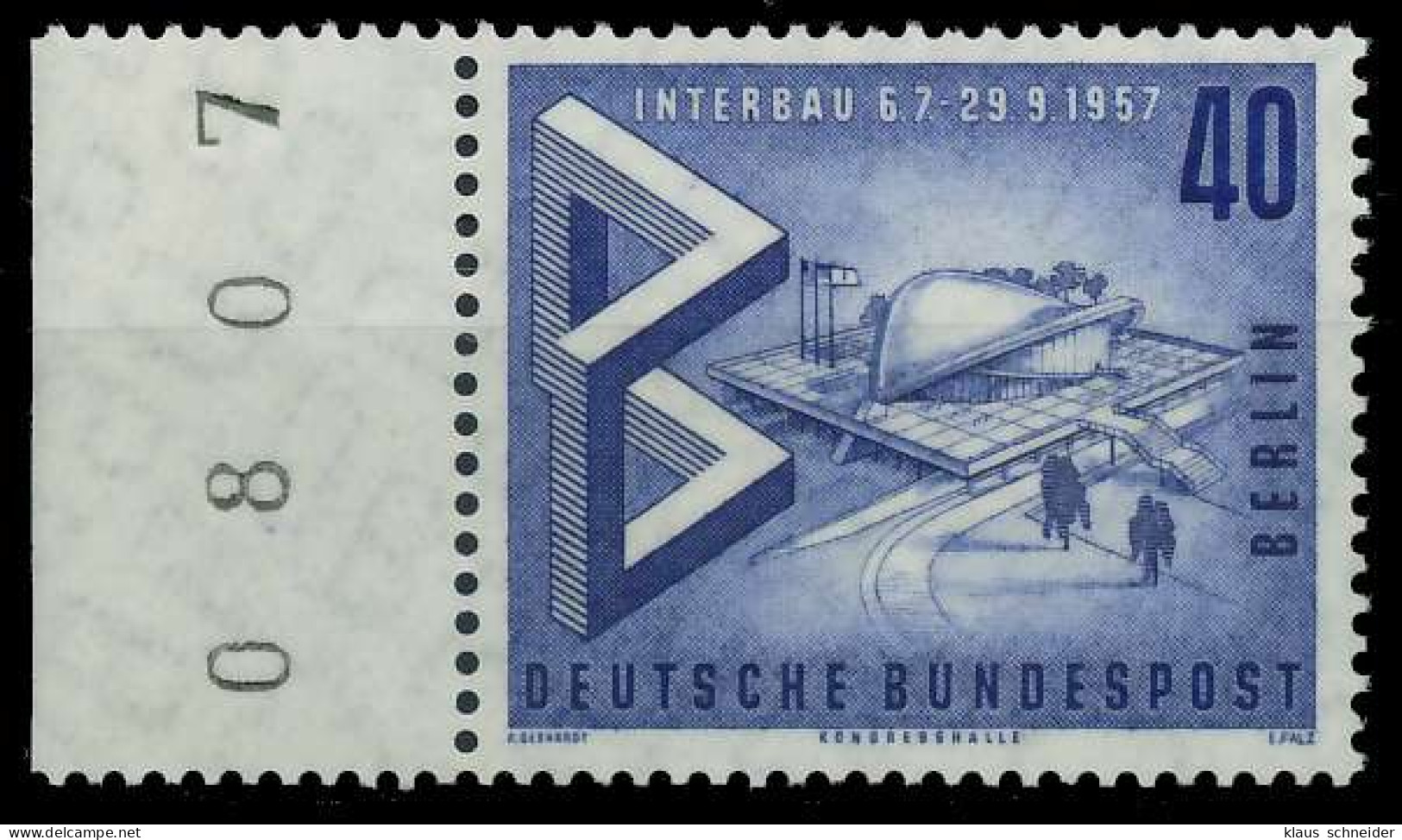 BERLIN 1957 Nr 162 Postfrisch SRA X62D712 - Neufs