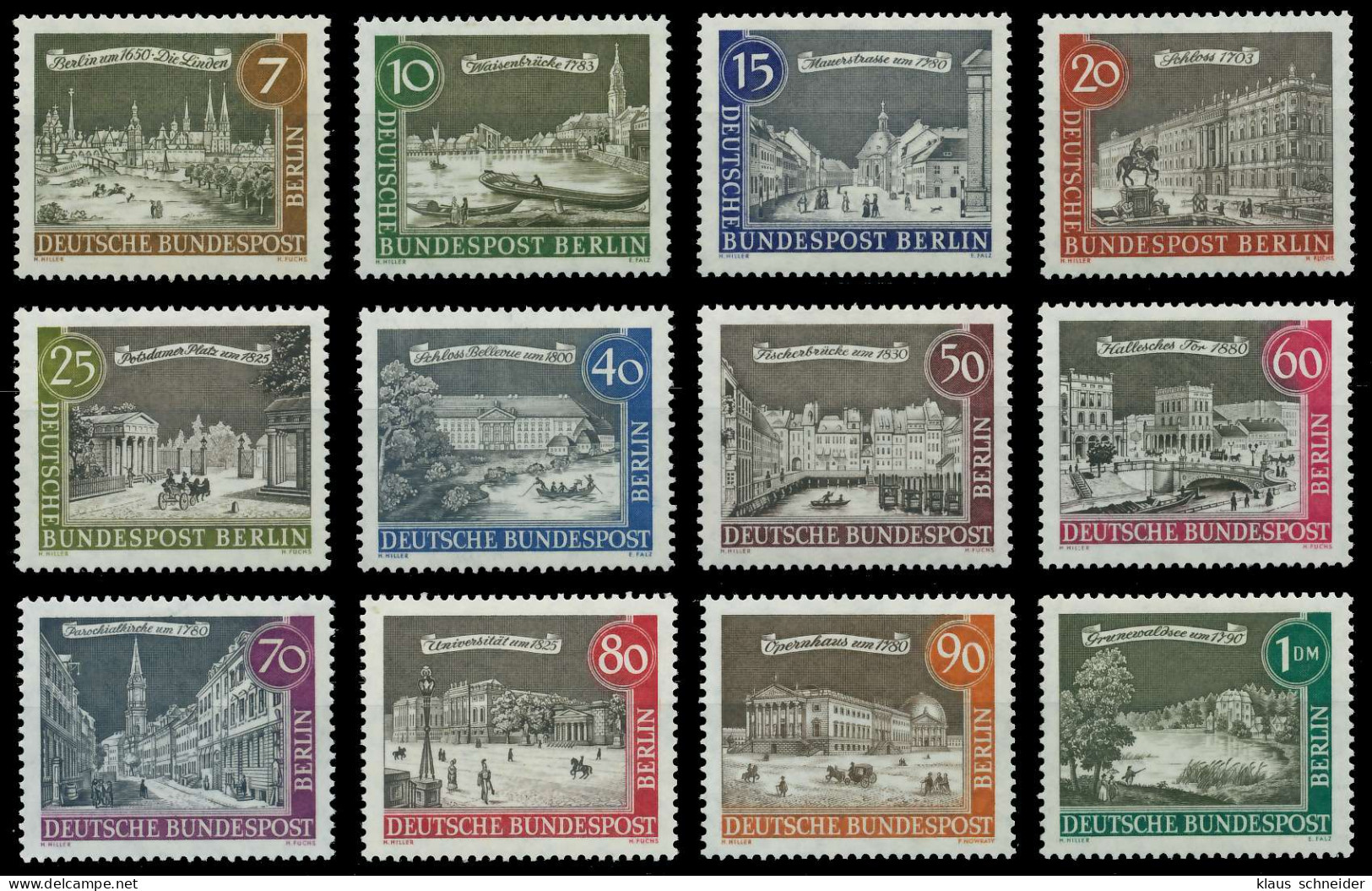 BERLIN 1962 Nr 218-229 Postfrisch S26EB46 - Unused Stamps