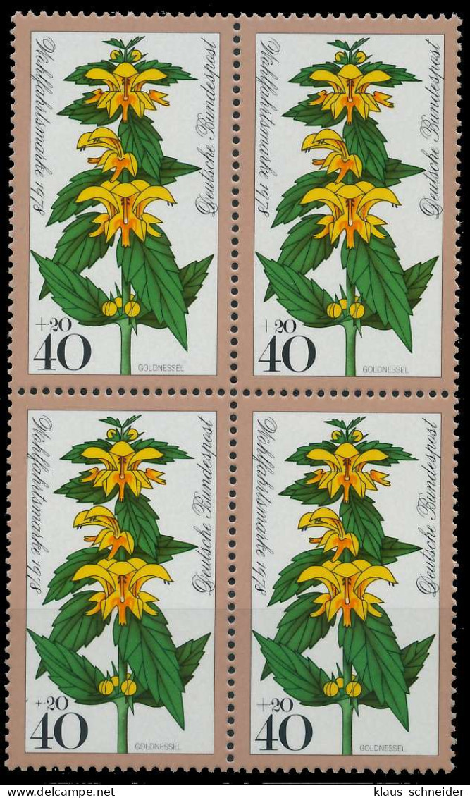 BRD BUND 1978 Nr 983 Postfrisch VIERERBLOCK X636AA6 - Unused Stamps