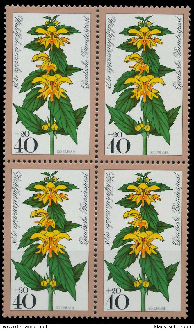 BRD BUND 1978 Nr 983 Postfrisch VIERERBLOCK X636AA6 - Nuovi