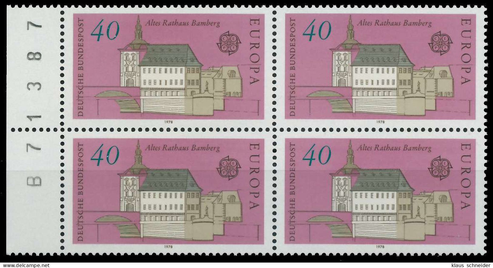 BRD BUND 1978 Nr 969 Postfrisch VIERERBLOCK X636CC6 - Unused Stamps