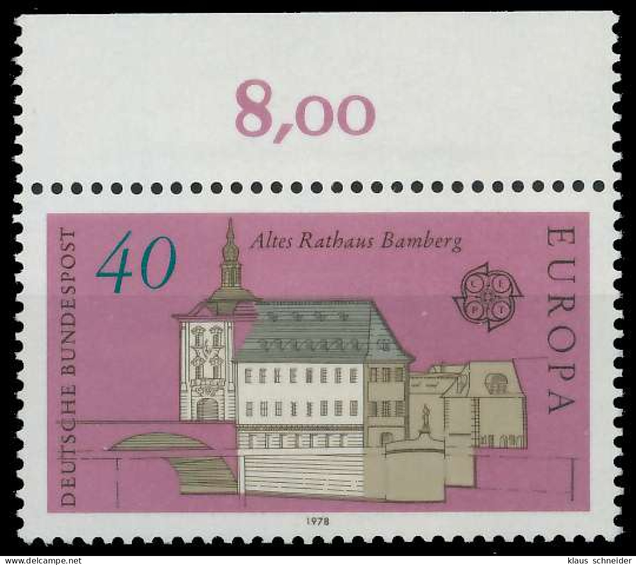 BRD BUND 1978 Nr 969 Postfrisch ORA X636CC2 - Unused Stamps