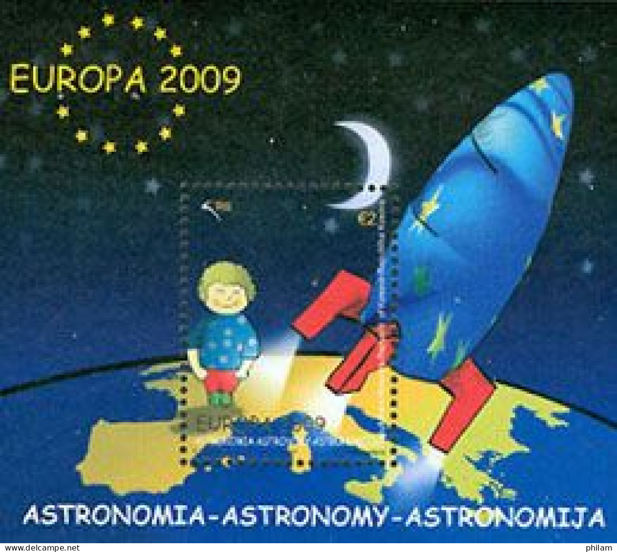 KOSOVO 2009 - Europa - L'astronomie - Bloc Dentelé - 2009