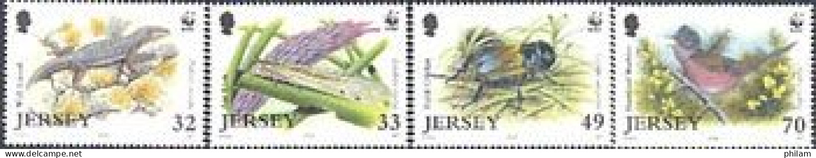 JERSEY 2004 - W.W.F. - Faune Rare De Jersey - 4 V. - Andere & Zonder Classificatie