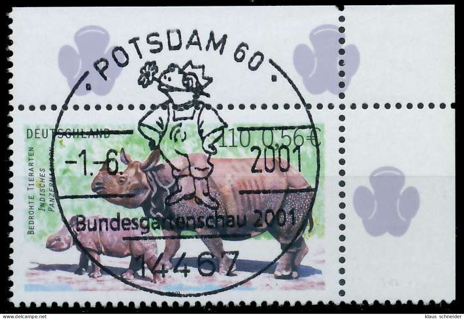 BRD BUND 2001 Nr 2183 Zentrisch Gestempelt ECKE-ORE X636D7A - Used Stamps