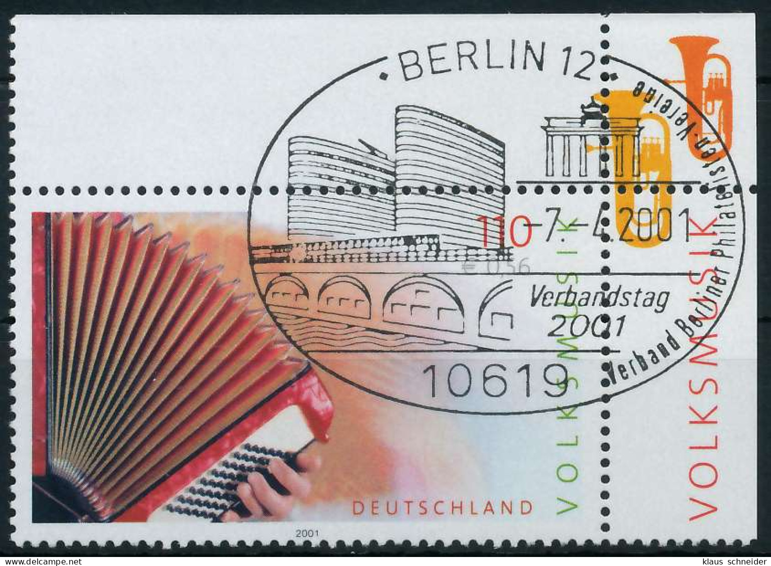 BRD BUND 2001 Nr 2180 Zentrisch Gestempelt ECKE-ORE X636D9E - Used Stamps